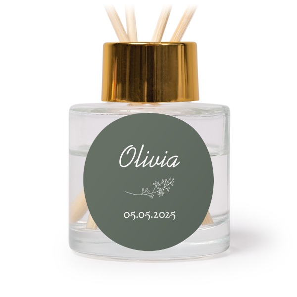 Diffuser med duftpinner Gull Rund - 12 stk Diffuser med duftpinner Gull Rund - 12 stk