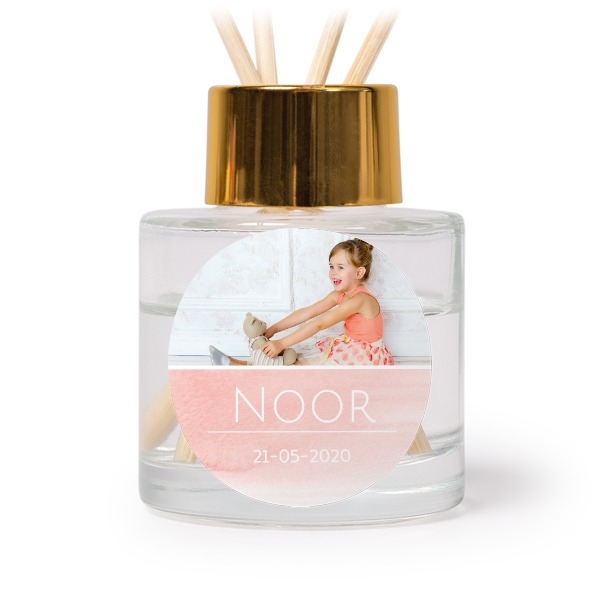 Diffuser med duftpinner Gull Rund - 12 stk