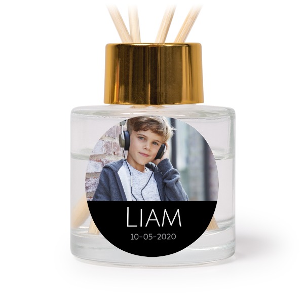 House Perfume Diffuser Gold Round - set of 12