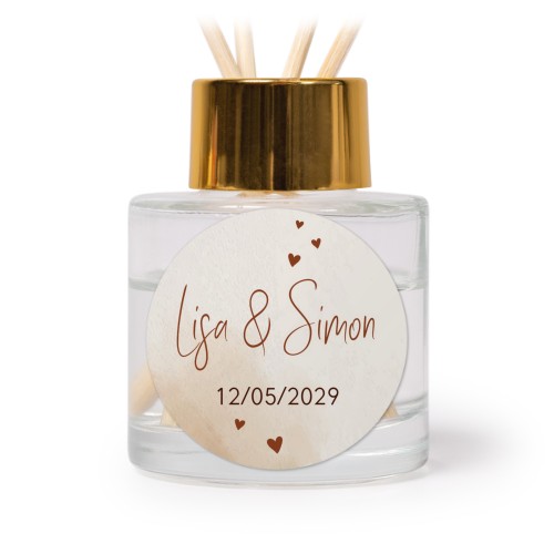 House Perfume Diffuser Gold Round - set of 12 House Perfume Diffuser Gold Round - set of 12