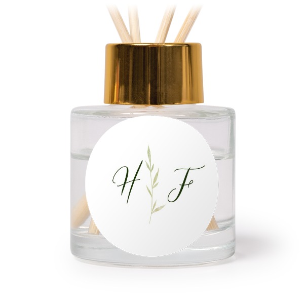 Diffuser med duftpinde Guld Rund - 12 stk Diffuser med duftpinde Guld Rund - 12 stk