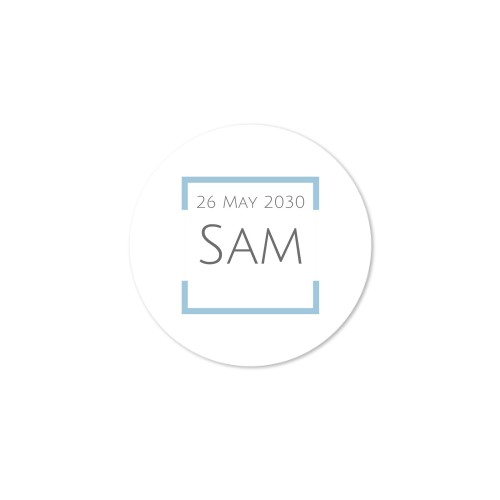 Text On Colored Frame Square