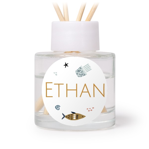 Diffuser med duftpinde Hvid Rund (sæt med 12)