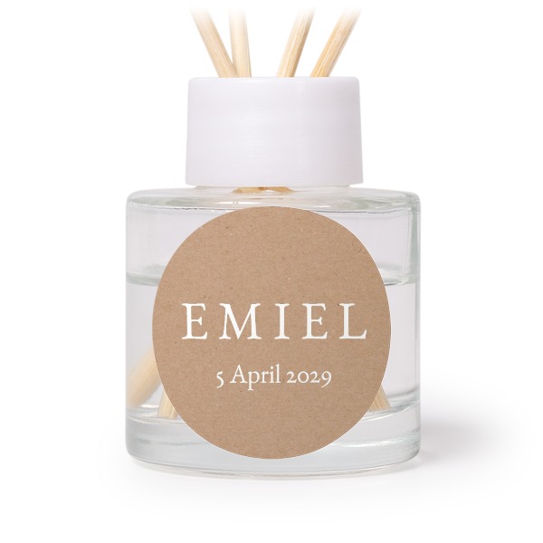 Diffuser med doftpinnar Vit Rund (set med 12)