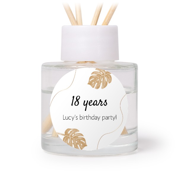 House Perfume Diffuser White Round (set of 12)