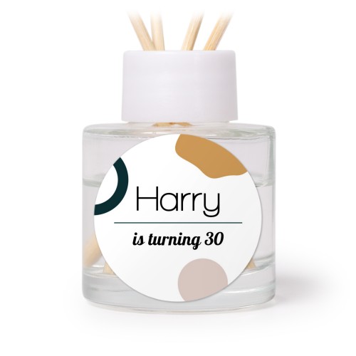 Diffuser med duftpinner Hvit Rund (sett med 12)