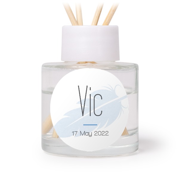 Diffuser med doftpinnar Vit Rund (set med 12)