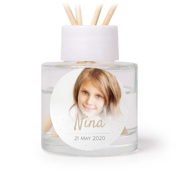 Diffuser med doftpinnar Vit Rund (set med 12)