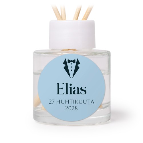 Huonetuoksu tuoksutikuilla Valkoinen Pyöreä (12 kpl setti)