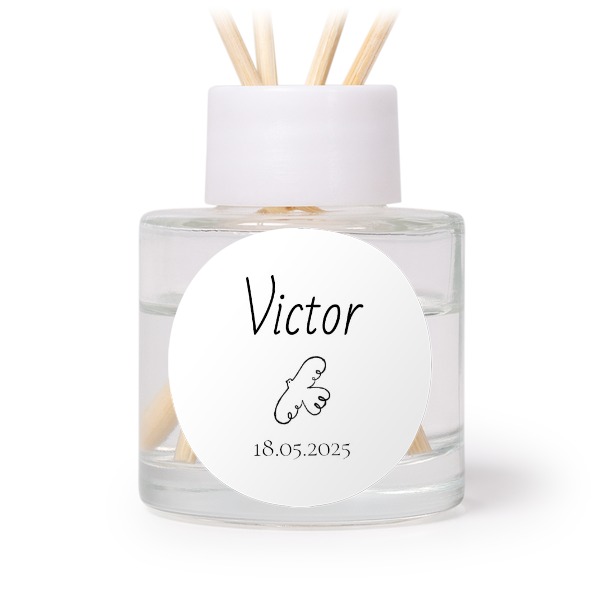 House Perfume Diffuser White Round (set of 12)