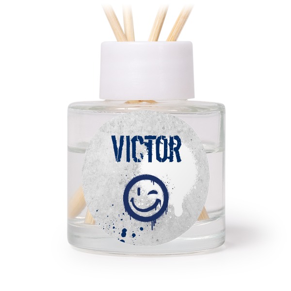 Diffuser med duftpinner Hvit Rund (sett med 12)