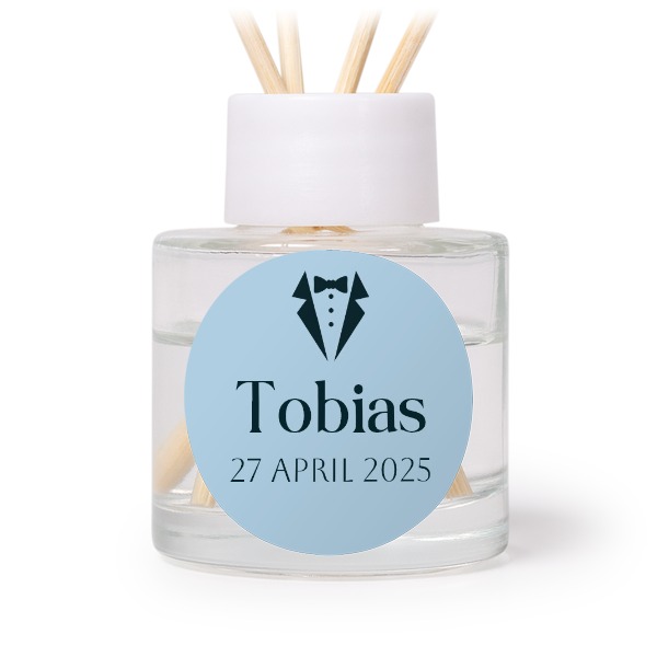 Diffuser med duftpinde Hvid Rund (sæt med 12)