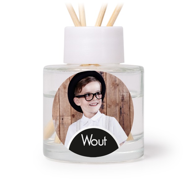 Diffuser med duftpinde Hvid Rund (sæt med 12)