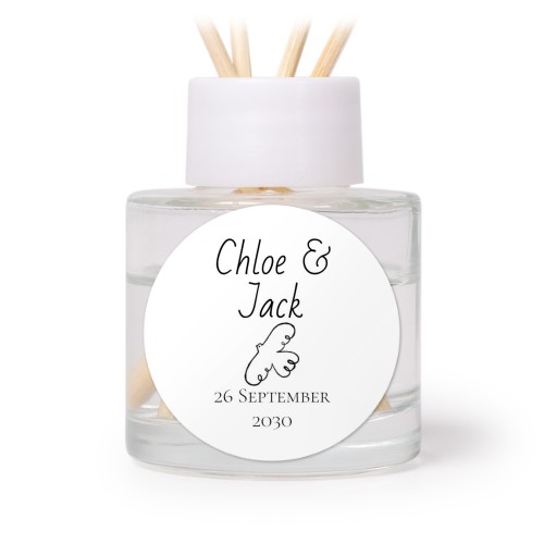 House Perfume Diffuser White Round (set of 12)
