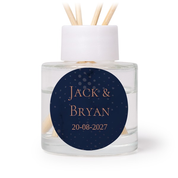 House Perfume Diffuser White Round (set of 12)