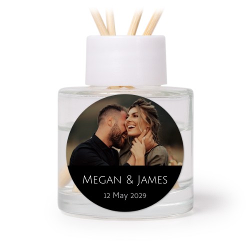 Diffuser med doftpinnar Vit Rund (set med 12)