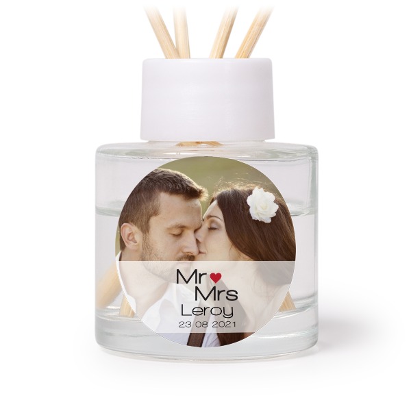 Raumduft Flakon Weiss rund (12er Set)