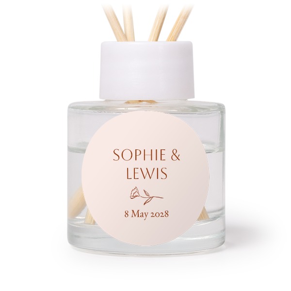 Diffuseur de parfum de maison Blanc Rond (lot de 12)