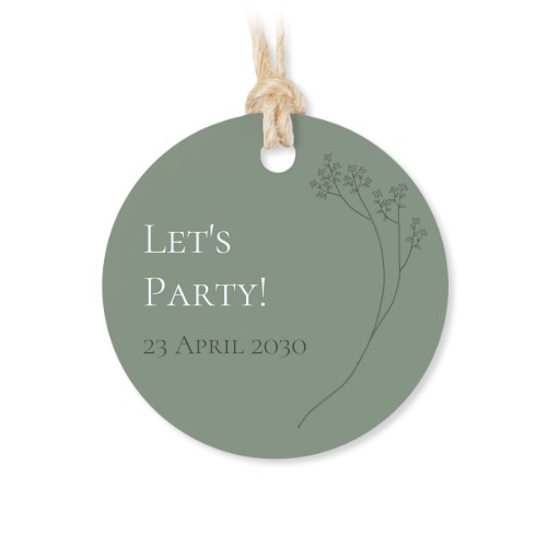 Set mit 48 runden Dankesanhängern