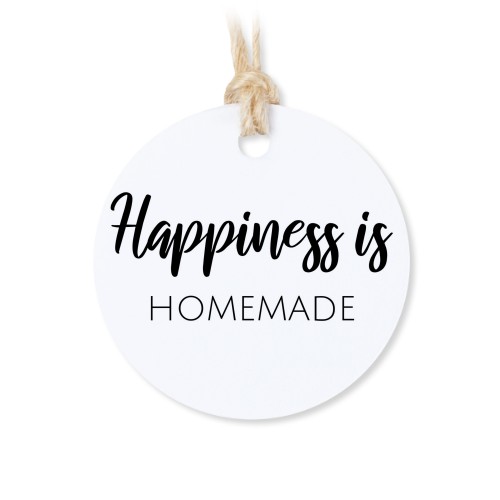 Lot de 48 étiquettes de remerciement rondes