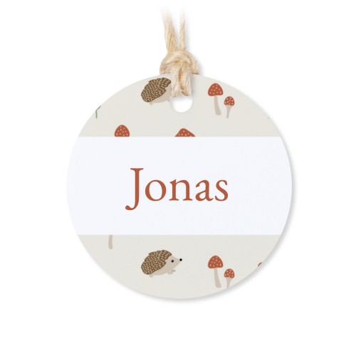 Lot de 48 étiquettes de remerciement rondes