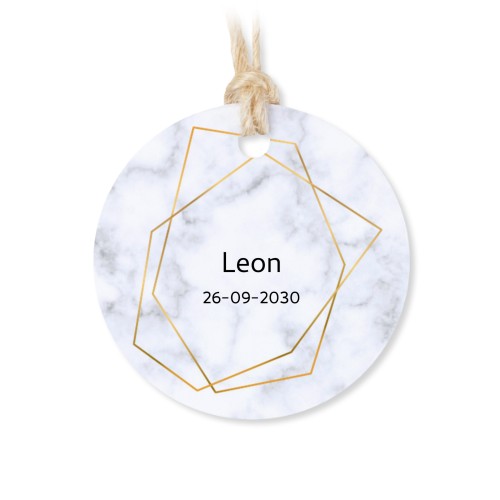 Marble Gold Geo - Text Only