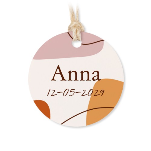 Lot de 48 étiquettes de remerciement rondes