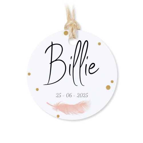 Lot de 48 étiquettes de remerciement rondes