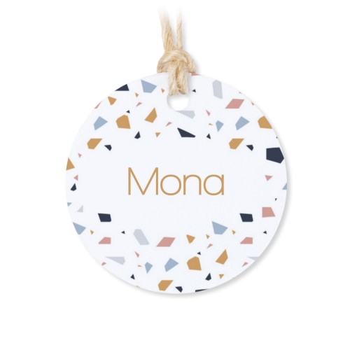 Terrazzo-Muster Magnet - Nur Text