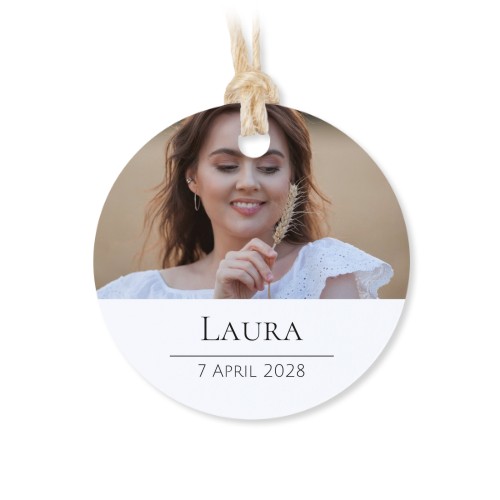 Set mit 48 runden Dankesanhängern