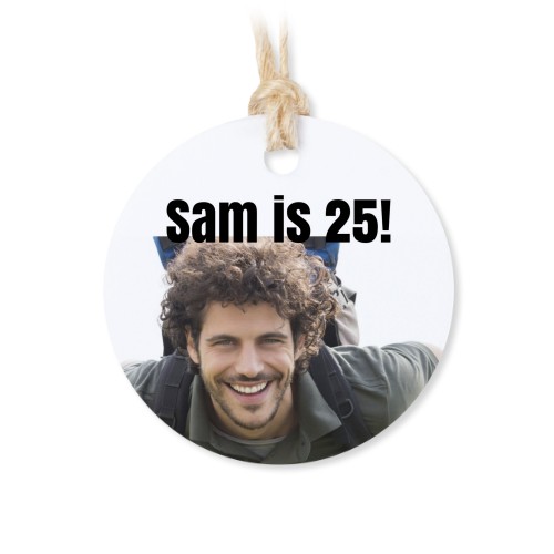 Set mit 48 runden Dankesanhängern