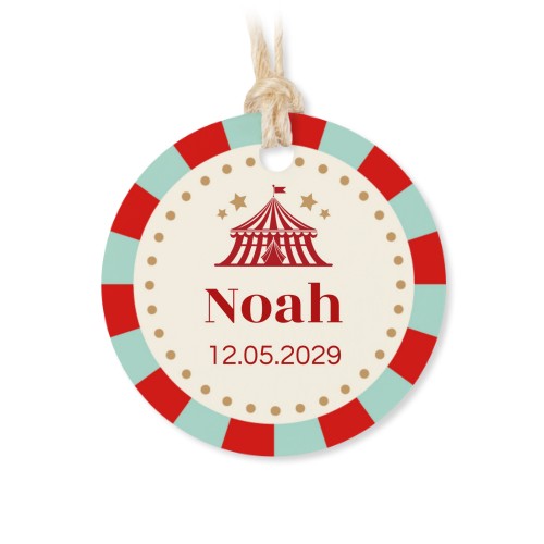 Rond label 4cm (set van 48)