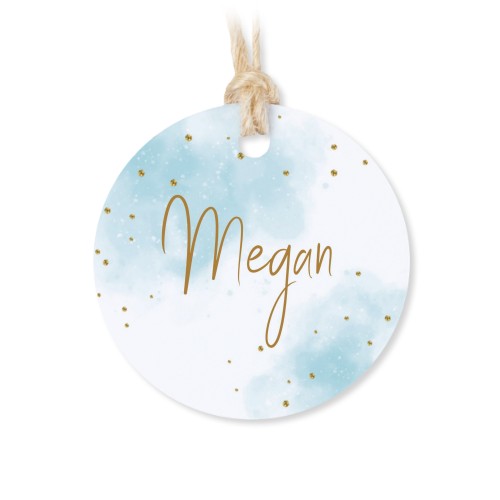 Lot de 48 étiquettes de remerciement rondes