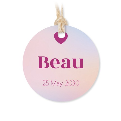 Colour Block Heart - Text Only