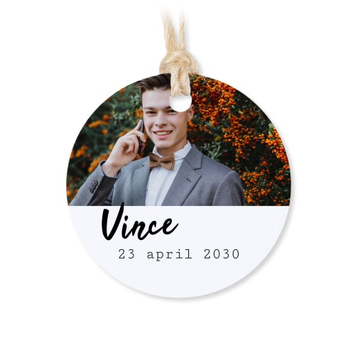 Lot de 48 étiquettes de remerciement rondes