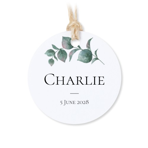 Lot de 48 étiquettes de remerciement rondes