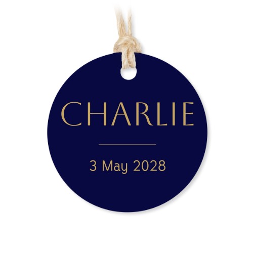 Set mit 48 runden Dankesanhängern