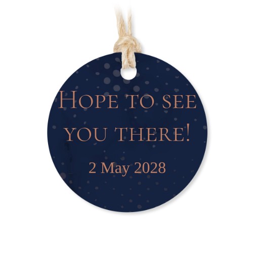 Set mit 48 runden Dankesanhängern