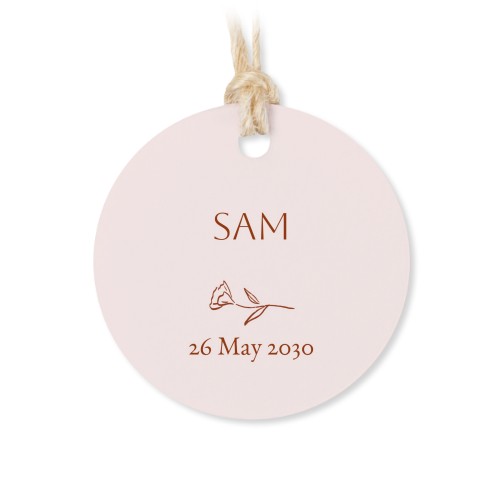 Rond label 4cm (set van 48)