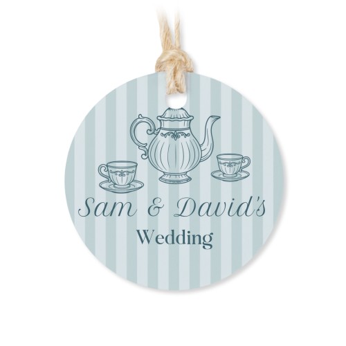 Lot de 48 étiquettes de remerciement rondes