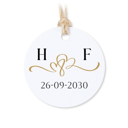 Rond label 4cm (set van 48)