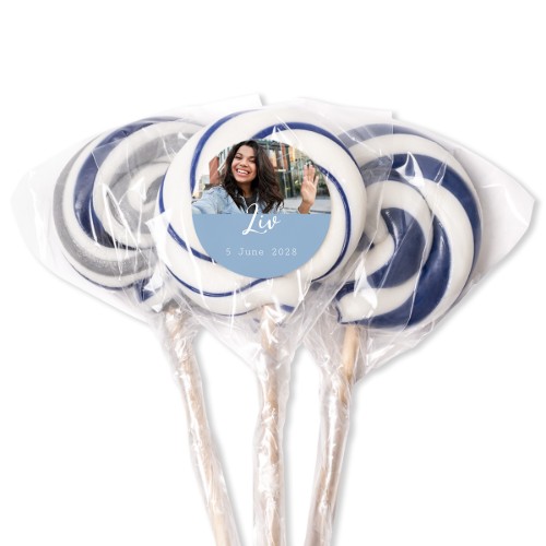 Lollipops Blue - set of 12