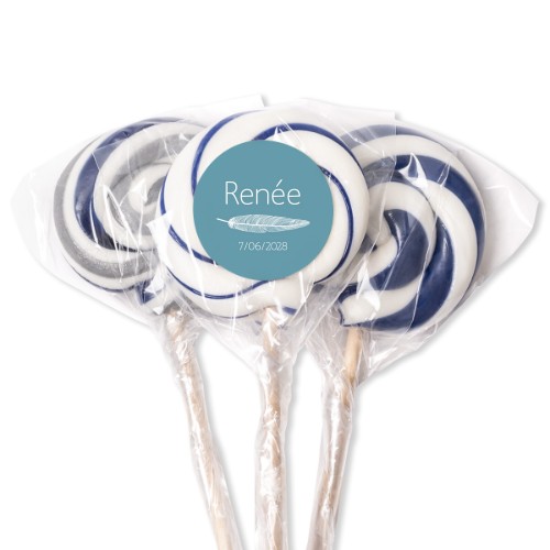 Lollipops Blue - set of 12