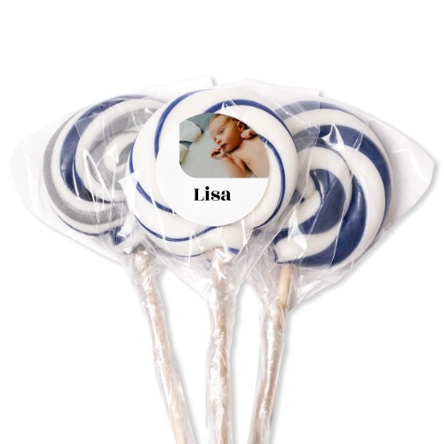 Lollipops Blue - set of 12