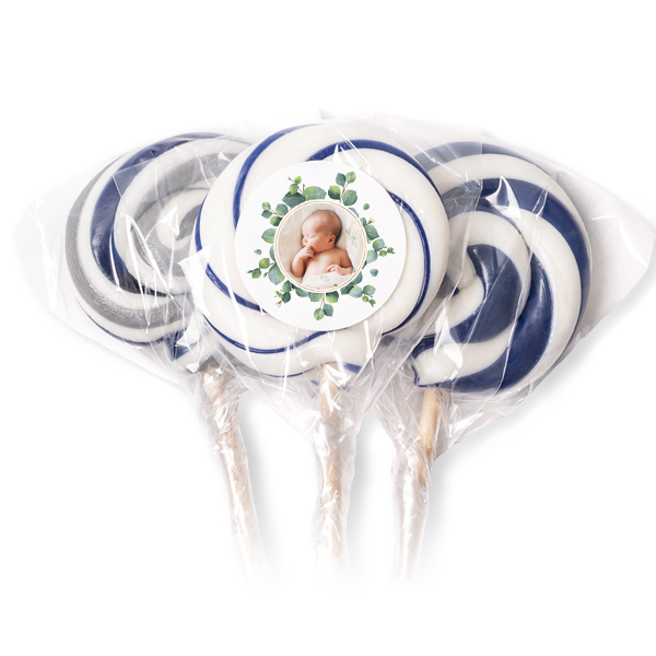 Lollipops Blue - set of 12