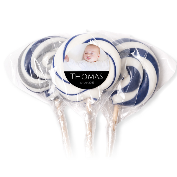 Lolly's blauw - Set van 12 Lolly's blauw - Set van 12