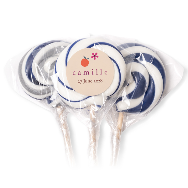 Lolly's blauw (set van 12) Lolly's blauw (set van 12)
