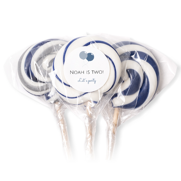 Lollipops Blue - set of 12