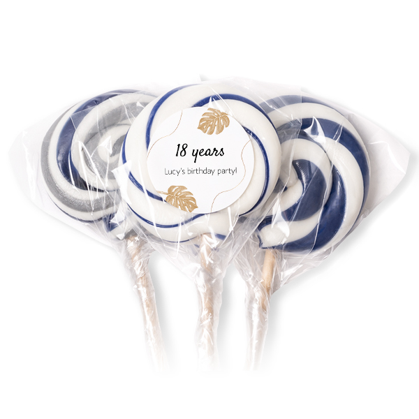 Lollipops Blue - set of 12