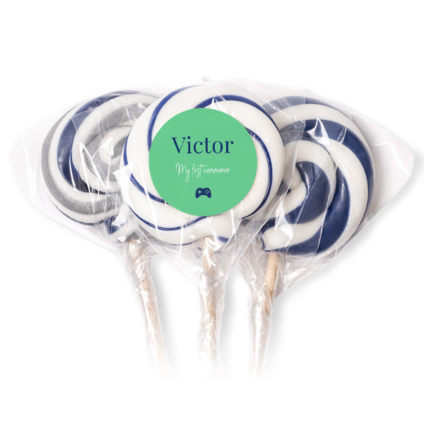 Lolly's blauw (set van 12)